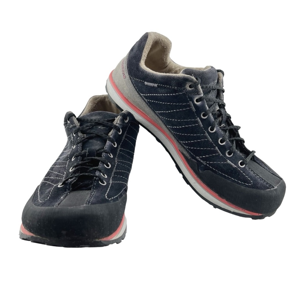 Altra Grafton Trail Hiker Shoe Size 8 Womens Black Suede Canvas Outdoor Lace Up